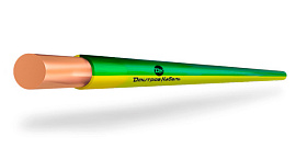 Провод ПуВ 1х1,5 желто-зеленый (ПВ1) Дмитров-кабель (1м)