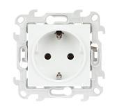 Розетка 2К+З Schuko без штор белый 2450434-030 Simon 24 Harmonie