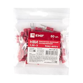 Наконечник вилочный изолированный НВИ 1.5-3 (50шт.)  nvi-1.25-3nEKF PROxima