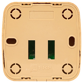 Розетка RJ45 компьютерная Минск открытой установки 1А 120В в сборе светлое дерево EGK01-035-30 EKF