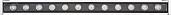 Прожектор светодиодный уличный LED линейный 12 Вт с DMX, 12RGB 500*40*48мм, 24В, IP65 LL-892 32257 Feron