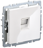 Розетка компьютерная RJ45 кат.6 РК11-БрБ белый BR-K10-2-K01 BRITE IEK
