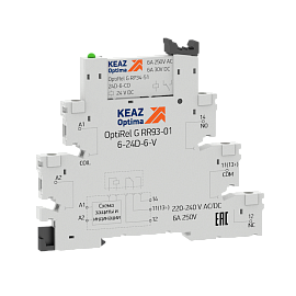 Розетка для реле OptiRel G RR93-01-12-24U-6-V 281155 КЭАЗ