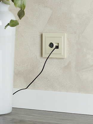 Изображение товара Розетка ТВ+комп. TV+RJ45 кат.5E бежевый мех-м BRITE РТВ/РК12-БрКр BR-AK20-1-K10 IEK