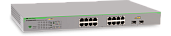 Коммутатор веб-смарт, 14*10/100/1000TX + 2 Combo*1000T/SFP, 16 портов POE 185 Вт AT-GS950/16PS-50 Allied Telesis