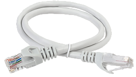 ITK Коммутационный шнур (патч-корд), кат.5Е UTP, LSZH, 1м, серый (PC01-C5EUL-1M)