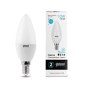 Лампа светодиодная 10 Вт E14 C37 4100K 730Лм LED Свеча Elementary 33120 GAUSS