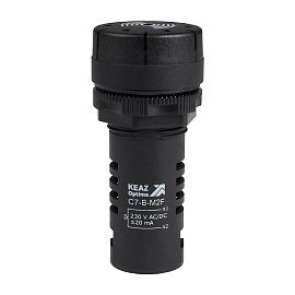 Зуммер с непрерывным сигналом OptiSignal Compact D22 C7-B-M2C черный 230 В AC/DC  362182 КЭАЗ