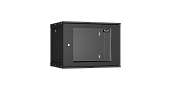 Шкаф настенный разборный 19", 9U, стекло, 600х450, BK TWI-096045-R-G-BK TLK