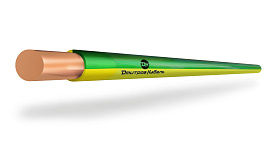 Провод ПуВ 1х6 желто-зеленый (ПВ1) Дмитров-кабель (10м)