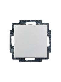 Розетка одноместная Basic55 скрытой установки с заземлением (с крышкой) альпийский белый 2018-0-0350 2CKA002018A0350 ABB