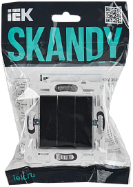 Выключатель 3-клавишный 10А SK-V11Bl черный SKANDY SK-V30-0-10-K02 IEK