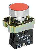 Кнопка управления LAY5-BA42 без подсветки красная 1р BBT61-BA-K04 IEK