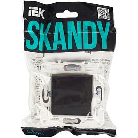 Выключатель 1-клавишный перекрестный 10А SK-V03Bl черный SKANDY SK-V13-0-10-K02 IEK