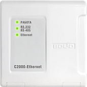 Преобразователь интерфейса RS-232/RS-485 в Ethernet, U-пит.11...28.4 В, I-потр.90 мА, IP20 С2000 Ethernet БОЛИД