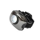 Фонарь налобный светодиодный S-HL011-C Gun Metal серии Стандарт «Bright eyes — comfort» (налобный фонарь), алюминиевый корпус, 1 LED, 3хААА не в комплекте 03212 Uniel