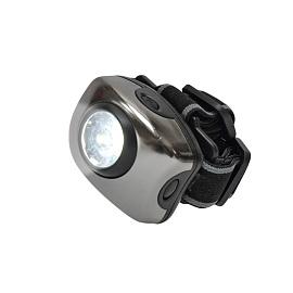 Фонарь налобный светодиодный S-HL011-C Gun Metal серии Стандарт «Bright eyes — comfort» (налобный фонарь), алюминиевый корпус, 1 LED, 3хААА не в комплекте   03212 Uniel