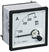 IEK Амперметр Э47 600/5А класс точности 1,5 96х96мм IPA20-6-0600-E