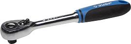 ЗУБР 1/4", 48 зубцов, Cr-V сталь, трещотка для торцовых головок 27731-1/4 Профессионал