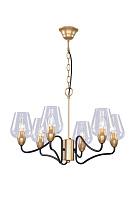 Люстра потолочная Fresco P6 черный с золотом 6*E14 40W (12) 5045-206 Б0044368 Rivoli