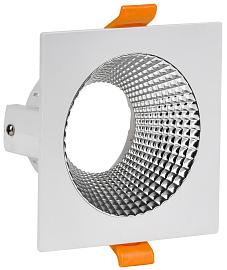 Светильник 4110 встраиваемый поворотный LIGHTING под лампу GU10 белый/хром пластик LT-UVB0-4110-GU10-1-K23 IEK