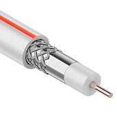 Кабель коаксиальный SAT 50 M, CCS/Al/Al, (75%), 75 Ом, 100м., белый 01-2401-2 CABLETECH