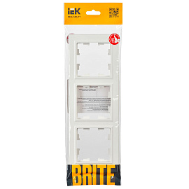 BRITE Рамка 3-м BRITE РУ-3-БрБ бел. IEK BR-M32-K01