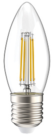 Лампа светодиодная 7 Вт LED C35 свеча прозрачная 230В 3000К E27 серия 360° LLF-C35-7-230-30-E27-CL IEK
