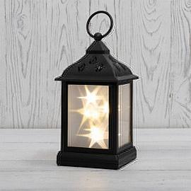 Фонарь декоративный 10LED теплый белый цвет свечения с эффектом мерцания 11х11х22.5см 513-065 Neon-Night