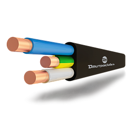 Кабель ВВГнг(A)-LS-П 3х4 (N,PE) -0,66 Дмитров-кабель 000001043 (9м)