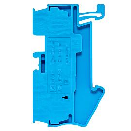 Колодка клеммная самозажимная JXB-ST-2.5 31А 3 вывода синяя plc-jxb-st-2.5-3-blue EKF