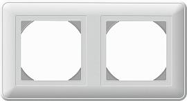 Рамка для розеток и выключателей W59 2 поста AQUA IP44 белый KD-2B-18 Systeme Electric