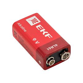 Батарейка алкалиновая типа 9V(6LR61) блистер 1шт. 9V-BL1 EKF