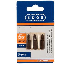 Бита EDGE by PATRIOT PH1, сталь S2, длина 25 мм, 3шт в блистере 818010008 PATRIOT