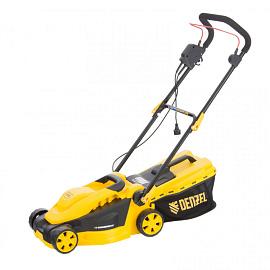 Газонокосилка электрическая GM-1200, 1200 Вт, ширина 32 см, 3 уровня, травосборник 25 л. Denzel 96615