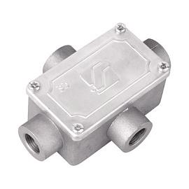 DKC 6430-16A Коробка ответвительная алюминиевая, 4 ввода, М16х1,5,IP55,118х83х42мм