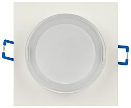 Светильник встраиваемый декоративный DK108 WH MR16 GU5.3 белый Б0058398 ЭРА