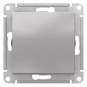 Изображение товара Переключатель одноклавишный Atlasdesign скрытой установки 10А проходной механизм алюминий ATN000361 Systeme Electric