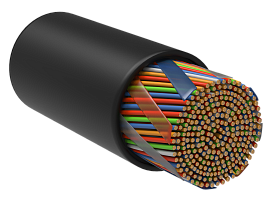 Кабель витая пара U/UTP cat. 5e 25х2х24AWG LDPE для наружной прокладки черный (305м) (LC3-C5E25-139) ITK