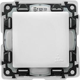 Выключатель одноклавишный Valena LIFE скрытой установки IP44 10А 250В с лицевой панелью безвинтовые зажимы белый 752151 Legrand