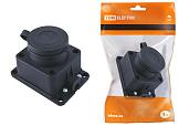 Розетка настенная с заглушкой каучук 2P+PE 16A 250В IP44 (SQ0612-0003) TDM