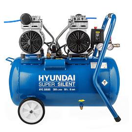 Компрессор безмасляный HYUNDAI HYC 3050S поршневой, бесшумный.