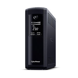Источник бесперебойного питания Line-Interactive 1600ВА/960Вт USB/RS-232/RJ11/45 (4 + 4 IEC С13) VP1600EILCD CyberPower