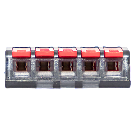 Строительно-монтажная клемма СМК 221-415 5 отверстий 0.2-4.0 мм2 (plc-smk-221-415) EKF PROxima