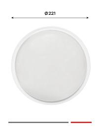 Светильник светодиодный ЖКХ круг ДПО-2012 25Вт 6500K IP65 PROxima BKL-2012-R-25-6500 EKF