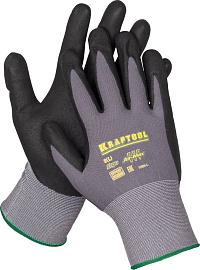 Перчатки  нейлоновые, 15 класс, вспененное нитриловое покрытие, XL KRAFTOOL "EXPERT" 11285-XL