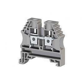 Клеммник Klemsan на DIN-рейку 6мм.кв. (серый); AVK6(RP) 304140RP (упак 60 шт)