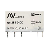 Реле промежуточное РП slim 23/1 6A 24В DC AVERES rps-23-1-24DC EKF