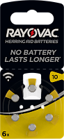 Элемент питания 10 (PR70) Acoustic 105mAh д/слух.аппаратов бл/6 (4610 945416) батарейка воздушно-цинк 4610945416 RAYOVAC