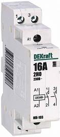 Контактор модульный 2НО 20А 230В МК-103 18057DEK DEKraft SE